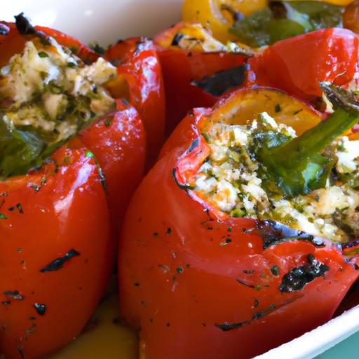 Flavorful Feta-Stuffed Peppers: A Mediterranean Delight