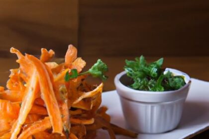 Crispy Carrot Fries with Zesty Dip: A Healthy Snack Twist