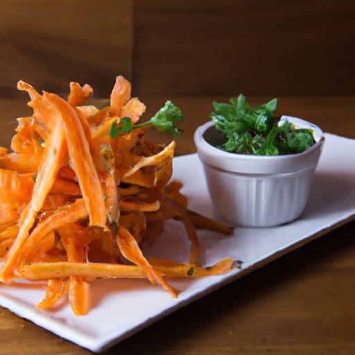 Crispy Carrot Fries with Zesty Dip: A Healthy Snack Twist