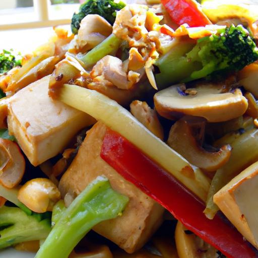 Savory Tofu Stir-Fry with Creamy Peanut Sauce Delight