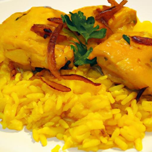 Golden Delights: How to Make Saffron Rice with Chicken