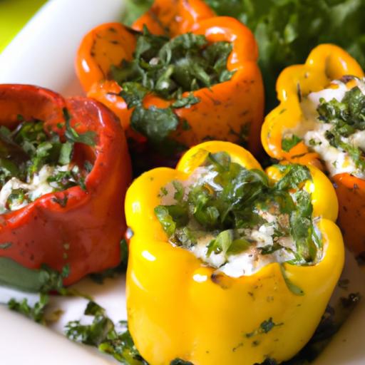 Flavorful Feta-Stuffed Peppers: A Mediterranean Delight