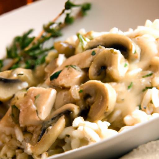 Comfort in a Bowl: Creamy Chicken and⁢ Mushroom Orzo ​Delight