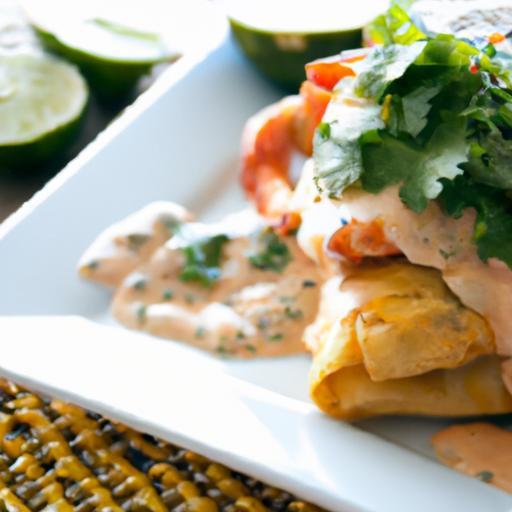 Zesty Shrimp Enchiladas in Creamy Tomatillo Sauce Delight