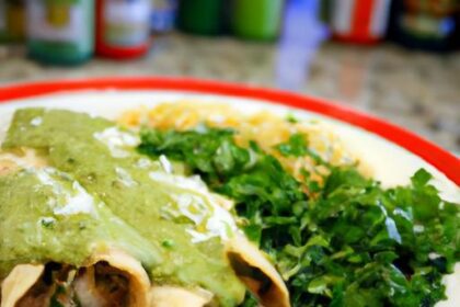 Zesty Chicken Enchiladas with Homemade Green Sauce Recipe