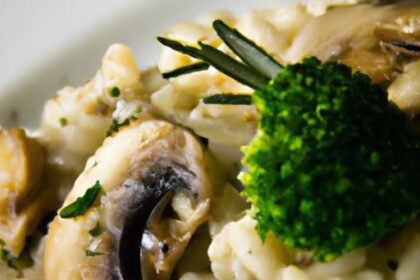 Comfort in a Bowl: Creamy Chicken and Mushroom Orzo Delight