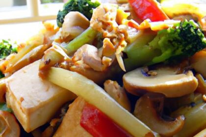 Savory Tofu Stir-Fry with Creamy Peanut Sauce Delight