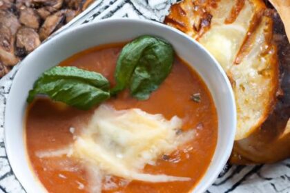 Cozy Up: The Ultimate Tomato Basil Soup with Grilled Cheese