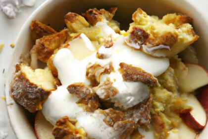 Sweet Harmony: Maple Apple Bread Pudding Delight Recipe