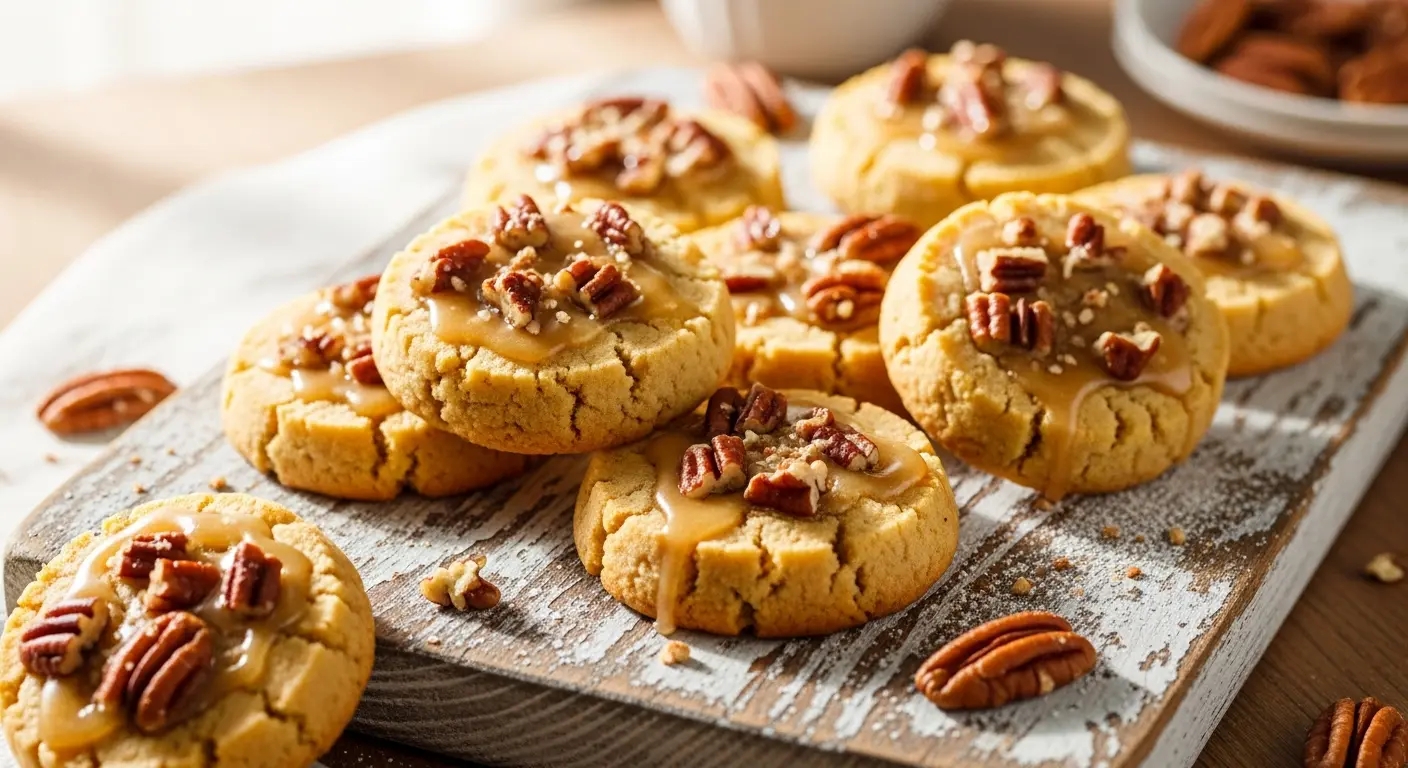 Maple Pecan Shortbread Cookie