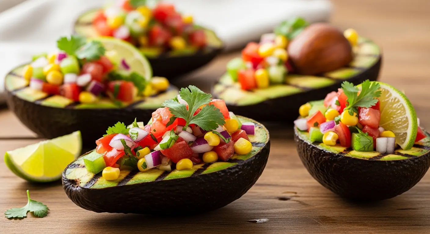 Savor the Flavor: Grilled Avocados with Zesty Salsa Bliss