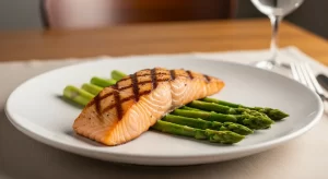 Grilled Salmon with Perfectly Crisp Asparagus