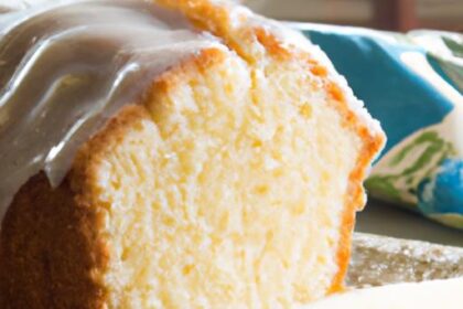 The Perfect Vanilla Pound Cake with Luscious Glaze Recipe