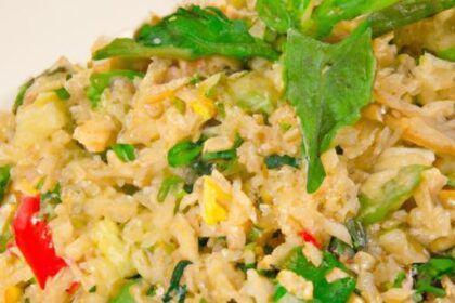 Fiery Basil Fried Rice: A zesty twist on a classic dish