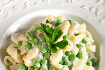 Quick & Creamy: 15-Minute Pasta with Fresh Peas Delight