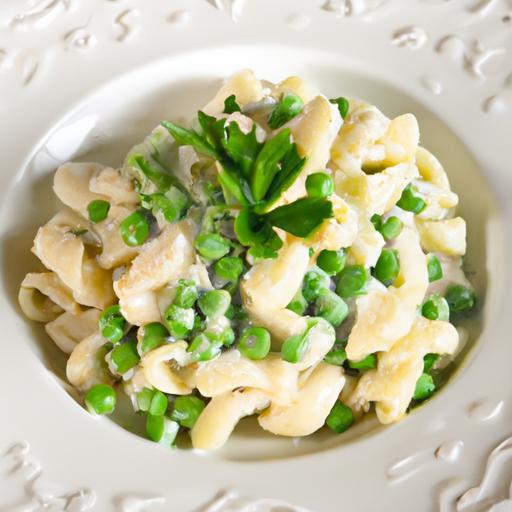 Quick & Creamy: 15-Minute Pasta with Fresh Peas Delight
