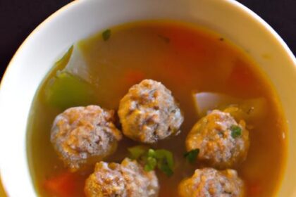 Tiny Turkey Meatball Soup: A Hearty, Healthy Delight