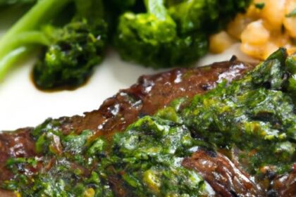 Savoring Churrasco Steak with Zesty Chimichurri Flair