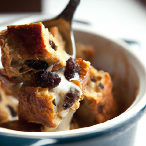 Decadent Bread Pudding Drizzled with Warm Bourbon Sauce