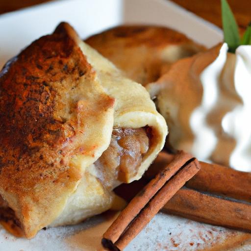 Sweet Delight: Apple Dumplings with Warm Cinnamon Sauce