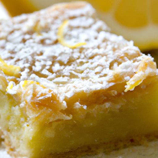 Zesty Lemon Bars Recipe: Bright,Tangy,and Irresistible!