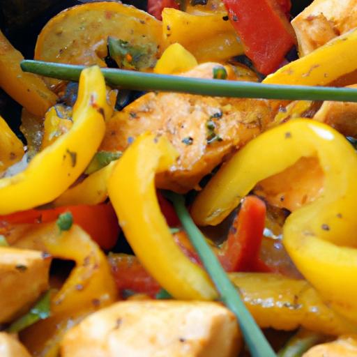 Quick & Colorful: Easy Chicken and ⁢Bell ⁢Pepper skillet