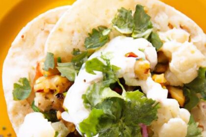 Spice Up Dinner: Cauliflower Tacos with Chipotle Crema