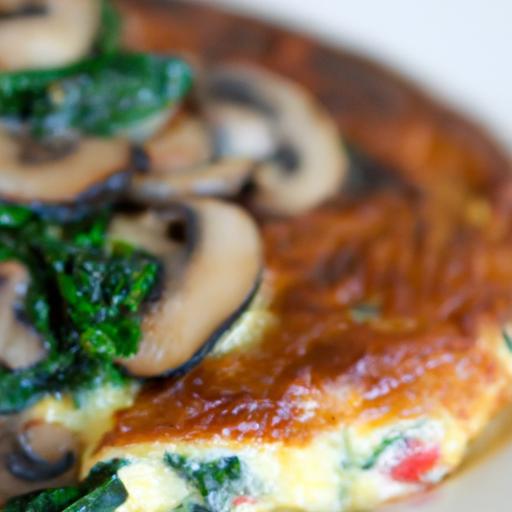 Fluffy Spinach & Mushroom Omelette: A Nutritious Delight