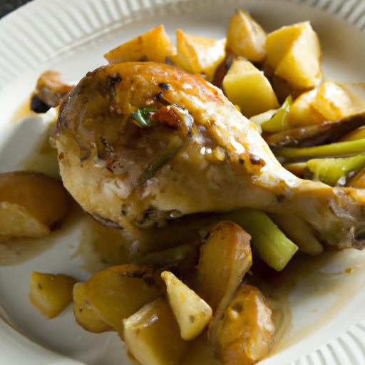 Golden One-Pan Roasted Chicken and Potatoes ‍Delight