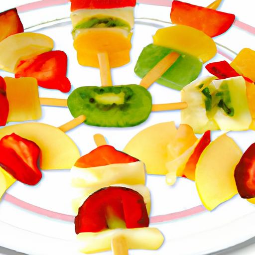 Magic on a stick: Delightful ⁣Fruit Wands with Yogurt Dip