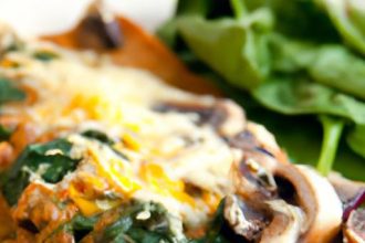 Savory Mushroom and Spinach Enchiladas: A Flavorful Twist