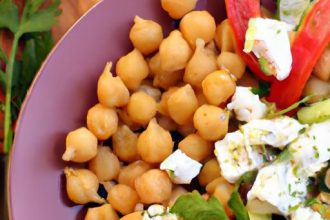 Bright & Nutritious: Chickpea Salad with Creamy Feta Flair